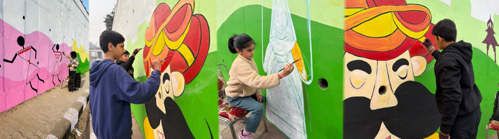 Beneath the Road, A Cultural Revival: The MDC Sector 5-6 Underpass Reimagined by Dbels